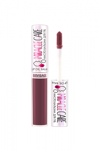 Глянцевый бальзам для губ с питательными компонентами, нежный уход LUXVISAGE MIRACLE CARE 102 smoky plum - фото 1