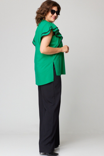 Блуза, брюки EVA GRANT 7182 изумруд - фото 8