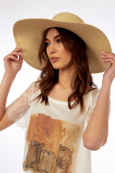 Шляпа Fita BY-48B бежевый - фото 7