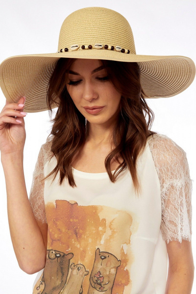 Шляпа Fita BY-48B бежевый - фото 5