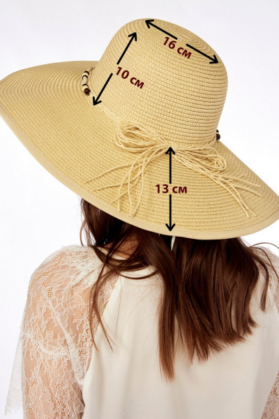 Шляпа Fita BY-48B бежевый - фото 4