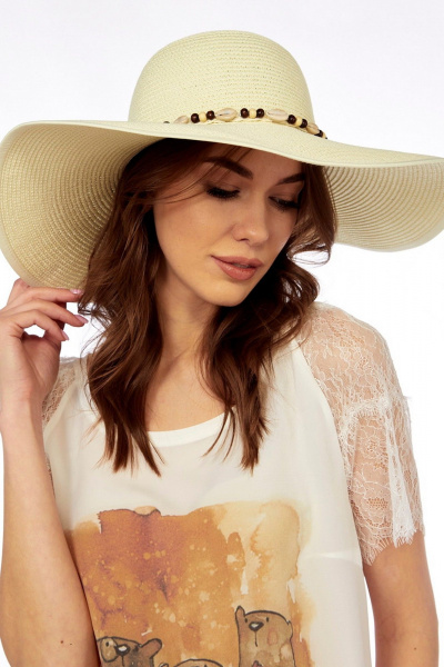 Шляпа Fita BY-48M молочный - фото 10