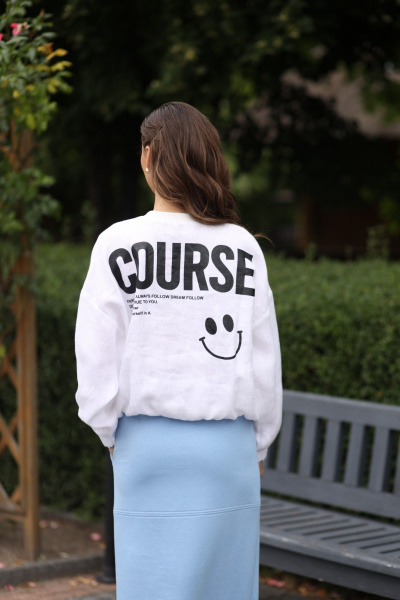 Белый жакет на демисезон, стиль на каждый день LARICI 7054 - фото 3