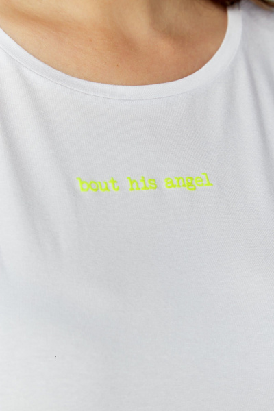 Белая летняя женская блуза из вискозы с рукавом Anna Majewska А302 - фото 2