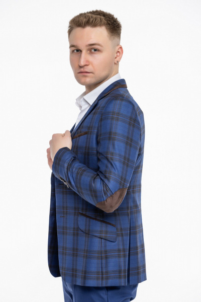 Пиджак классический зауженный для активных мужчин LAGENTE 3117.182 синий - фото 3