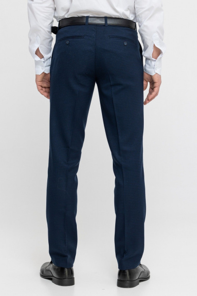 Брюки классические со стрелками для мужчин и подростков LAGENTE 6041-2.182 синий - фото 5