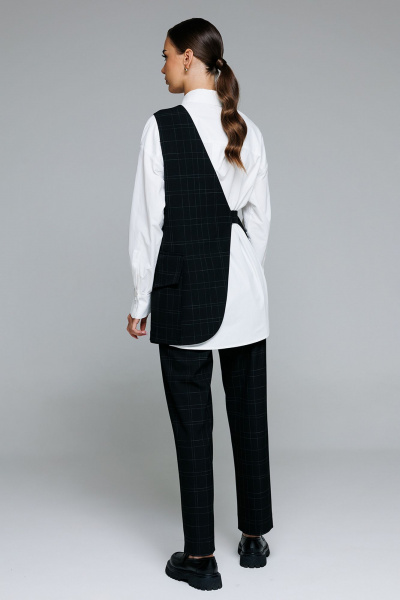 Жилет Butеr 2868 черная_клетка - фото 4