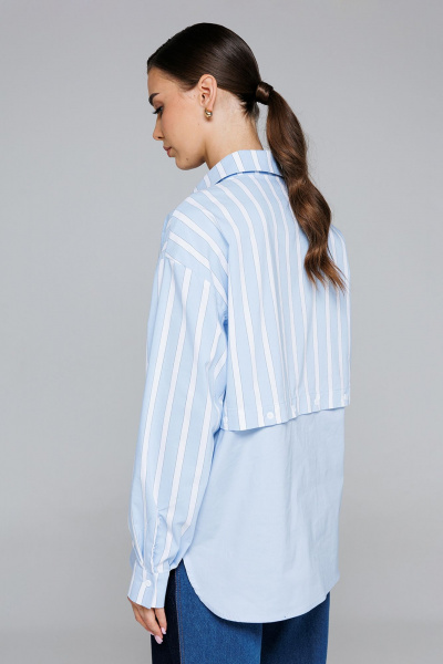 Рубашка Butеr 2869 голубой - фото 3