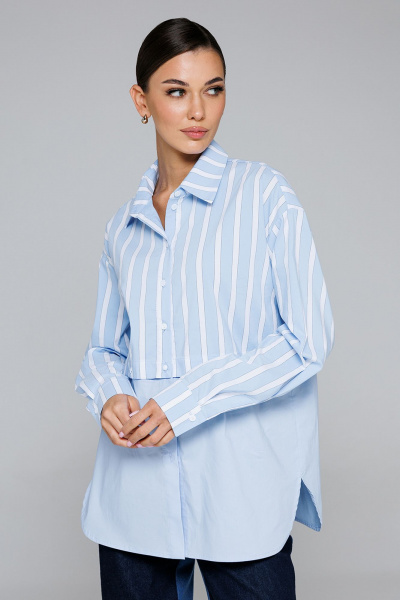 Рубашка Butеr 2869 голубой - фото 2