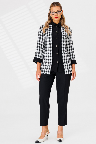 Брюки, жакет Мода Юрс 2729 черный - фото 2