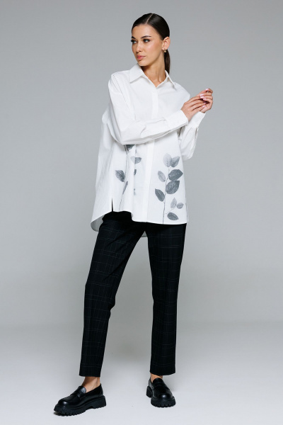 Брюки Butеr 2873 черная_клетка - фото 2