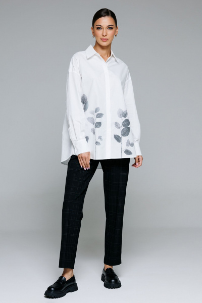 Брюки Butеr 2873 черная_клетка - фото 1