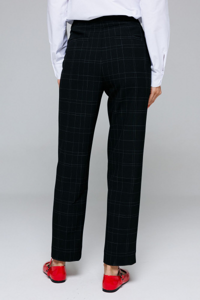 Брюки Butеr 2873 черная_клетка - фото 5