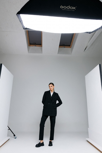 Жакет Butеr 2875 черная_клетка - фото 6