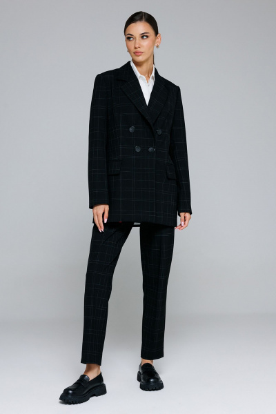 Жакет Butеr 2875 черная_клетка - фото 5