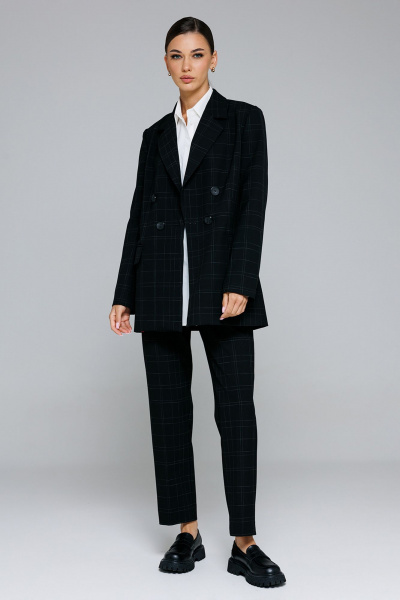 Жакет Butеr 2875 черная_клетка - фото 2