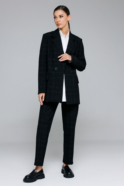 Жакет Butеr 2875 черная_клетка - фото 1
