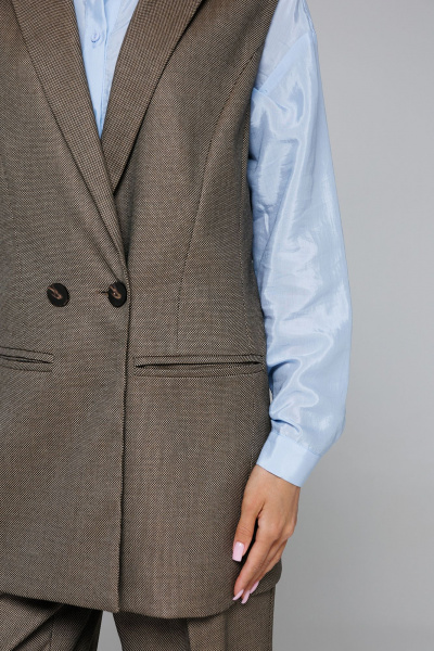 Жилет Butеr 2878 коричневый - фото 5