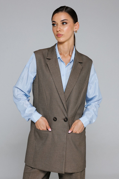 Жилет Butеr 2878 коричневый - фото 1