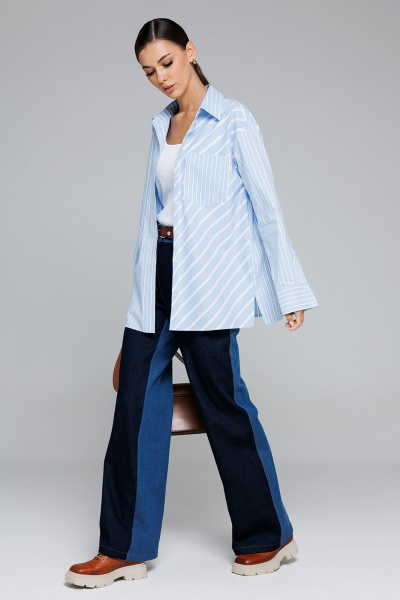 Брюки Butеr 2879 синий - фото 6