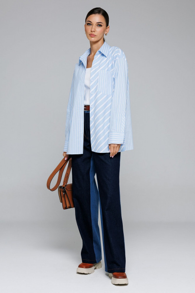 Брюки Butеr 2879 синий - фото 5