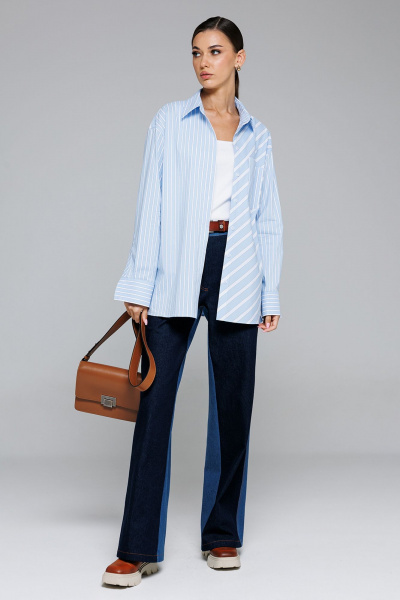 Брюки Butеr 2879 синий - фото 4