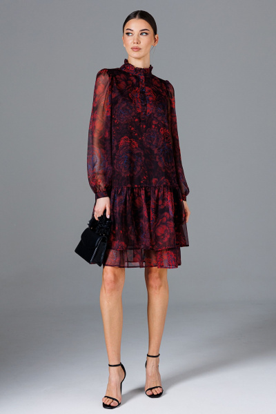 Платье Butеr 2881 бордовый - фото 2