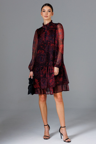 Платье Butеr 2881 бордовый - фото 1