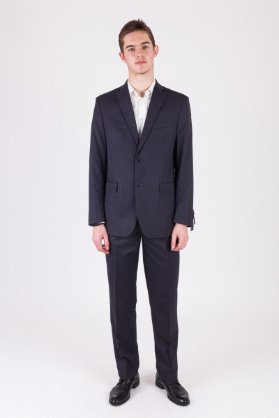 Классический деловой костюм мужской 2-ка прямой ткань Pan-Mod 0455.170 серый - фото 1