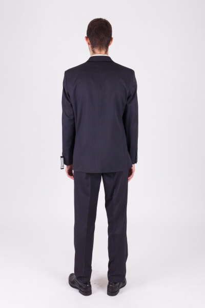 Классический деловой костюм мужской 2-ка незауженный ткань Pan-Mod 0455.182 серый - фото 2