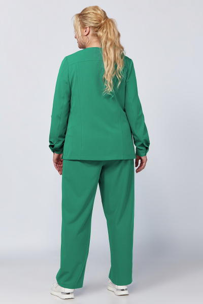 Деловой женский костюм из гальяно жакет и брюки палаццо Algranda А3972-4 - фото 2