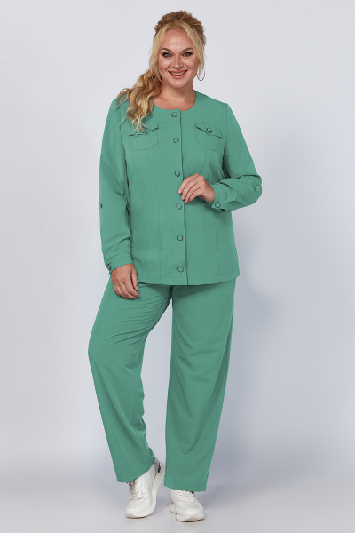 Костюм 2-ка из костюмной ткани с прямым кройом Algranda А3972-6 - фото 1