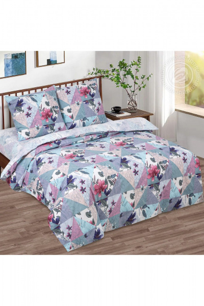 Домашний комплект из хлопка и поплина, мультиколор, плотность 115г/м² АРТПОСТЕЛЬ 900 пэчворк - фото 1