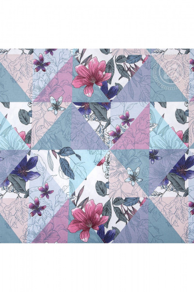 Домашний комплект из хлопка и поплина, мультиколор, плотность 115г/м² АРТПОСТЕЛЬ 900 пэчворк - фото 4