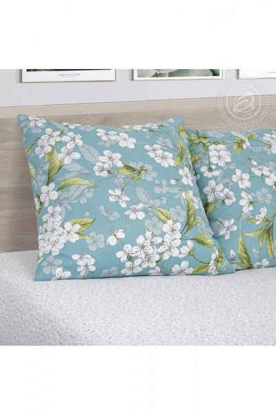 Домашний постельный комплект из хлопка, мультиколор, с карманами АРТПОСТЕЛЬ 520 вишневый_сад - фото 2