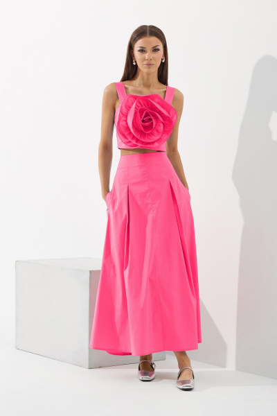 Комплект топ и юбка на каждый день из текстиля N.O.W. 1431-2 - фото 1