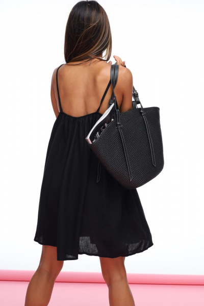 Классическое платье в черном с длиной 87 см BURO 1323 - фото 12