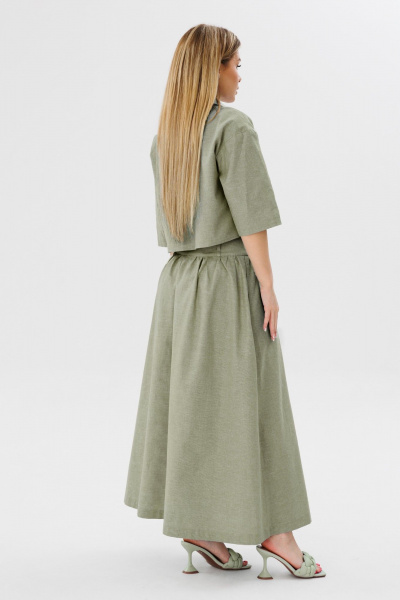 Рубашка Ambera Style 1088-1 хаки - фото 2