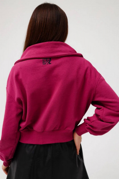 Демисезонный кардиган из трикотажа с глянцевой планкой и пуговицами MASHA SKORINA MS-СL-5-001 - фото 4