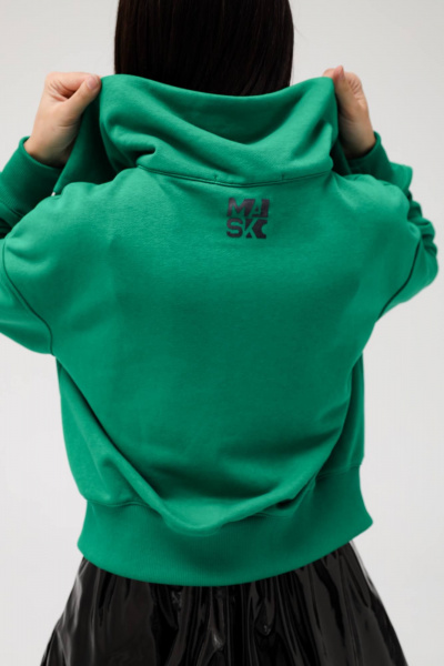 Кардиган из трикотажа с лаковой планкой и поясом MASHA SKORINA MS-СL-5-002 - фото 4