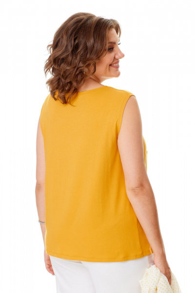 Летний комплект из шифоновой блузы и майки-топа Abbi 5034 - фото 13