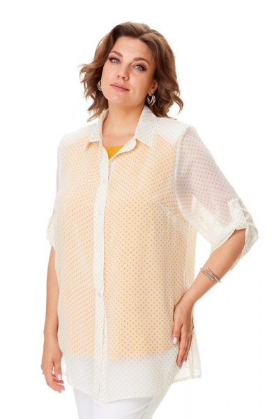 Летний комплект из шифоновой блузы и майки-топа Abbi 5034 - фото 7