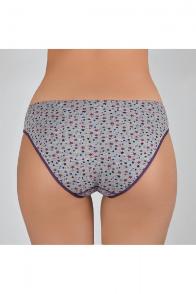 Трусы из полотна и эластичной сетки с краем Verally 101-8 цветные звезды - фото 2