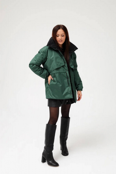 Двусторонняя дизайнерская куртка с капюшоном и поясом MASHA SKORINA MS-JBE-2-001 - фото 13