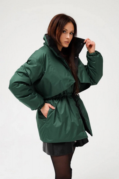 Двусторонняя дизайнерская куртка с капюшоном и поясом MASHA SKORINA MS-JBE-2-001 - фото 4