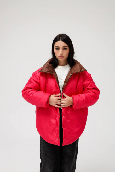 Двухсторонняя демисезонная куртка с теплыми карманами MASHA SKORINA MS-JCF-2-001 - фото 7