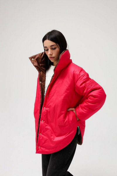 Двухсторонняя демисезонная куртка с теплыми карманами MASHA SKORINA MS-JCF-2-001 - фото 6