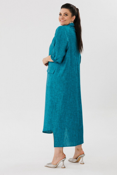 Платье Anelli 1456 озеро - фото 4