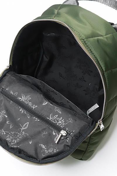 Зеленый текстильный рюкзак на плечи для ежедневных поездок Galanteya 11422.24с659к45 оливковый - фото 5