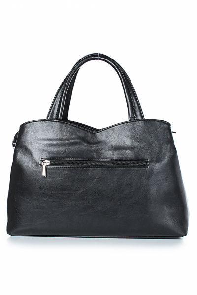 Черная сумка из экокожи на два отделения для будней Galanteya 12324.24с637к45 черный - фото 3